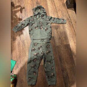 Kids Dinosaur Hoodie and Pants Set